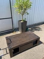 2 Salontafels met vakken en lade (65 x 120 x 40 cm.), Ophalen, 100 tot 150 cm, 50 tot 100 cm, Zo goed als nieuw