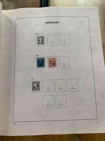Nederland 1852-1983 leuke restverz. in Davo album beschikbaar voor biedingen