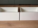 IKEA BESTA tv meubel: 2x lades en 2x plankjes, Huis en Inrichting, Ophalen, Gebruikt, Wit, 50 tot 100 cm