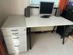Buro Ladekast en In hoogte verstelbare burotafel, Ophalen, In hoogte verstelbaar, Gebruikt, Bureau