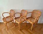 3 Praag of 811 stoelen, Thonet, Josef Hoffmann, 1995, Hütten, Huis en Inrichting, Ophalen, Riet of Rotan, Gebruikt, Vintage midcentury mordern design bauhaus art deco antiek