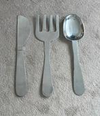 Wanddecoratie Bestek Zilver 60 cm, Huis en Inrichting, Keuken | Bestek, Ophalen of Verzenden, Zo goed als nieuw, Bestekset