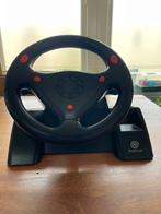 Sega Dreamcast racing wheel, Met 1 controller, Ophalen of Verzenden, Saturn of Dreamcast, Zo goed als nieuw