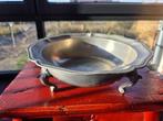 Tinnen schaal met schotel, Antiek en Kunst, Ophalen
