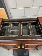 Vintage Warmhoudwagen met 4 Bakken, Huis en Inrichting, Keuken | Keukenbenodigdheden, Ophalen, Gebruikt, Warm, Wagen