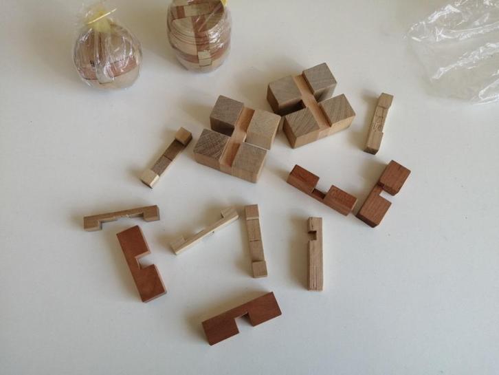 Oude houten klien puzzels, Antiek en Kunst, Antiek | Speelgoed, Ophalen of Verzenden