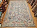 Handgeweven oosterse wollen kelim 353x245, Info@SlatsAntiek.nl, Crème, Vof Slats Antiek, Ophalen of Verzenden