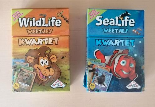 Wildlife kwartet en Sealife kwartet NIEUW, Verzamelen, Speelkaarten, Jokers en Kwartetten, Nieuw, Kwartet(ten), Ophalen of Verzenden
