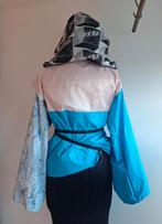 regenjas NotThatSexy-hoodie cut up bomber gsus met stof van, Ophalen of Verzenden, Nieuw, Maat 38/40 (M), Blauw