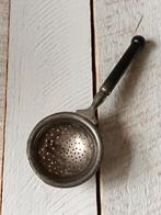 Antieke theezeef met houten handvat, Ophalen of Verzenden