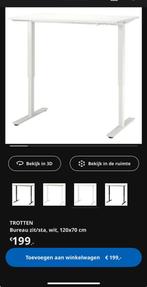 Ikea Trotten Bureau Tafel - In hoogte verstelbaar, Huis en Inrichting, Ophalen of Verzenden, In hoogte verstelbaar, Zo goed als nieuw