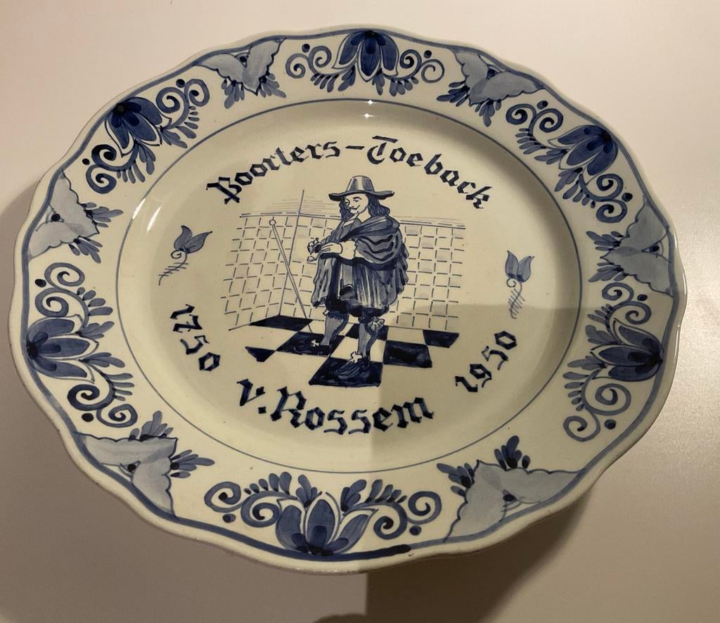 Delfs Blauw Koninklijke Goedewaagen Gouda Blauw Bord, Ophalen of Verzenden