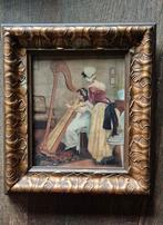 Acryl Schilderij met Harp, Ophalen of Verzenden