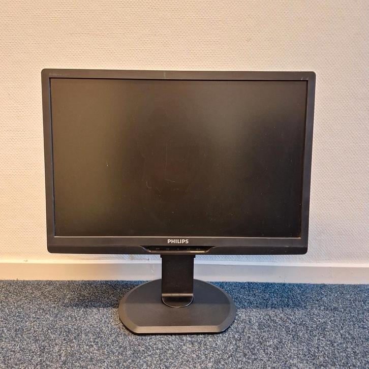 Philips Brilliance 220S | 22" LCD Monitor | DVI | VGA, Computers en Software, Monitoren, Gebruikt, 61 t/m 100 Hz, DVI, VGA, Kantelbaar