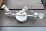 Plafonniere / spot wit GU10 3x spot, Ophalen, Halogeen, Gebruikt, Metaal of Aluminium