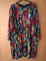 Prachtige fleurige multicolour tricot jurk AKH snazzeys, Overige kleuren, Verzenden, AKH, Maat 46/48 (XL) of groter