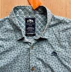 State Of Art overhemd geometrisch patroon groen / blauw XL, Kleding | Heren, Overhemden, Ophalen of Verzenden, Zo goed als nieuw