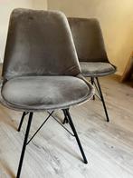 2x taupe kuipstoelen kick, Huis en Inrichting, Stoelen, Ophalen, Twee, Overige kleuren, Zo goed als nieuw