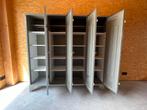 VINTAGE industruele stalen kast - brede deuren, Ophalen, Gebruikt