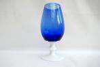 Empoli - vaas op voet - Italië jaren 70, Ophalen, Blauw, Minder dan 50 cm, Glas