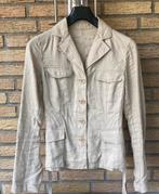 JustB. Just B. 100% linnen jasje colbert zand zandkleur 36, Verzenden, Beige, Just B., Nieuw
