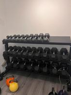 Dumbbell set 4 t/m 35kg + Rogue storage rack en Bench, Sport en Fitness, Ophalen of Verzenden, Dumbbell