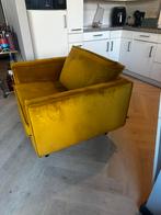 Gele fauteuil in goede staat, Ophalen, 75 tot 100 cm, Zo goed als nieuw, 100 tot 125 cm