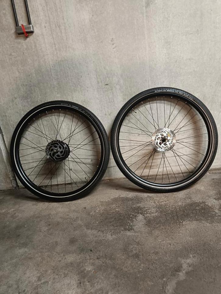 WIELSET 28" ROLAND LITE NUVINCI NAAF CARBON GATES DRIVE ZGAN, Fietsen en Brommers, Fietsonderdelen, Zo goed als nieuw, Algemeen