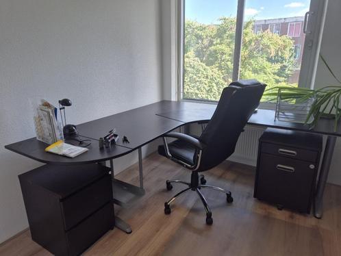 bureau + ladekasten + stoel, Huis en Inrichting, Bureaus, Zo goed als nieuw, Bureau, Ophalen