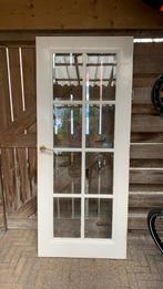 Hardhouten binnendeur, 80 tot 100 cm, Gebruikt, Glas, Ophalen