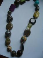 LEUKE VINTAGE KETTING MET PRACHTIGE KRALENKETTING, Verzenden, Overige materialen, Ketting, Met edelsteen