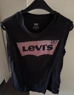 LEVIS t-shirt zonder mouw, Verzenden, Zwart, Gedragen, Maat 36 (S)