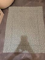 Boxkleed 77x97cm - Mintgroen met bladmotief, Kinderen en Baby's, Ophalen of Verzenden, Zo goed als nieuw