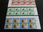 1220-1222 100 Jaar PTT Diensten blokken van 8 1981 Postfris, Postzegels en Munten, Postzegels | Nederland, Ophalen, Na 1940, Postfris
