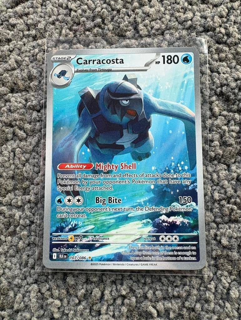 🐢 Carracosta 107/086 🐢 Black Bolt, Ophalen of Verzenden, Zo goed als nieuw