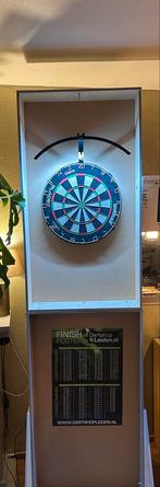 Dartkast MDF met Ockey, Verlichting & Dartbord, Ophalen, Zo goed als nieuw, Dartbord