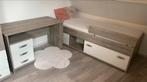 Kajuitbed met opbergruimte en bureau, Huis en Inrichting, Slaapkamer | Complete slaapkamers, Ophalen, Gebruikt, Eenpersoons