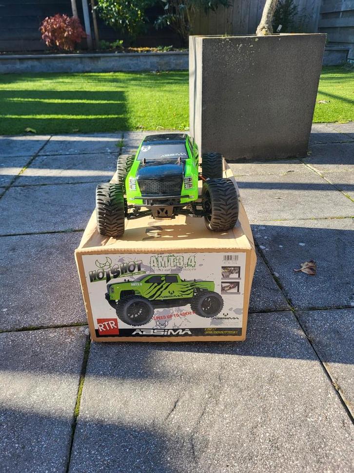 Absima amt3.4 bestuurbare auto's, Hobby en Vrije tijd, Modelbouw | Radiografisch | Auto's, Gebruikt, Auto offroad, Elektro, Schaal 1:10