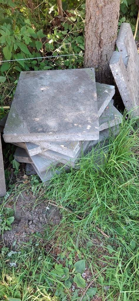 Betontegels/grindtegels, van alles enkele stuks, Tuin en Terras, Tegels en Klinkers, Gebruikt, Terrastegels, Beton, Minder dan 5 m²