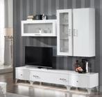 Tv Meubel 3 Viterine Kasten Italiaans Wit Hoogglans, Ophalen, 25 tot 50 cm, Minder dan 100 cm