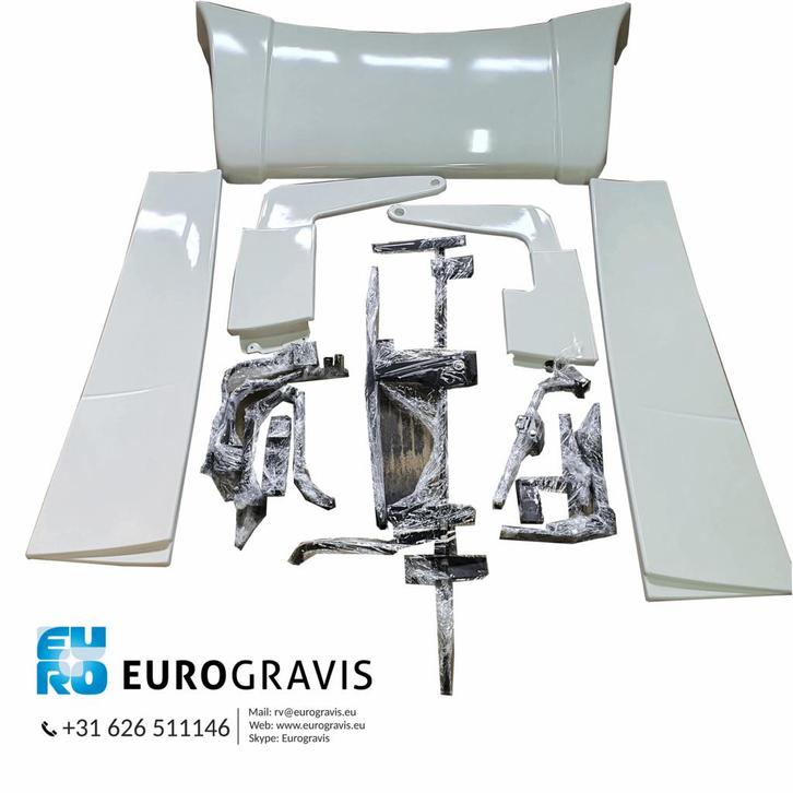 000079 VOLVO FH4/FH5 GLOBETROTTER CABINE SPOILER SET KLEUR C, Auto-onderdelen, Vrachtwagen-onderdelen, Volvo, Carrosserie en Plaatwerk