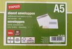 Staples Enveloppen A5 - 500 stuks, Ophalen of Verzenden