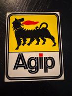 Originele Agip Sticker 8,2x10,3cm, Verzamelen, Ophalen of Verzenden, Nieuw, Auto of Motor