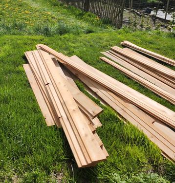 Partij rabatdelen, nieuw. Ca. 50m2, onbehandeld beschikbaar voor biedingen