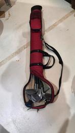 Tas met 11 rechtshandige golfclubs en een putter., Ophalen of Verzenden, Zo goed als nieuw, Tas
