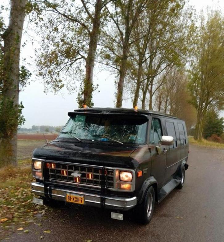 Chevrolet ChevyVan 1982 5.7L V8 G20 LPG Oldtimer, Auto's, Bestelauto's, Particulier, Chevrolet, LPG, Automaat, Geïmporteerd, Bruin