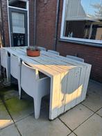 Tuinset tafel en 6 stoelen, Ophalen, Gebruikt