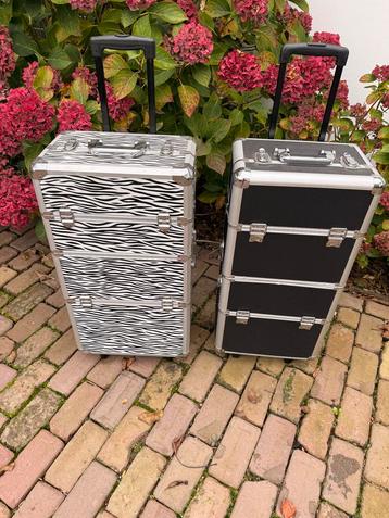 Make-up koffer met wielen ZEBRA PRINT beschikbaar voor biedingen
