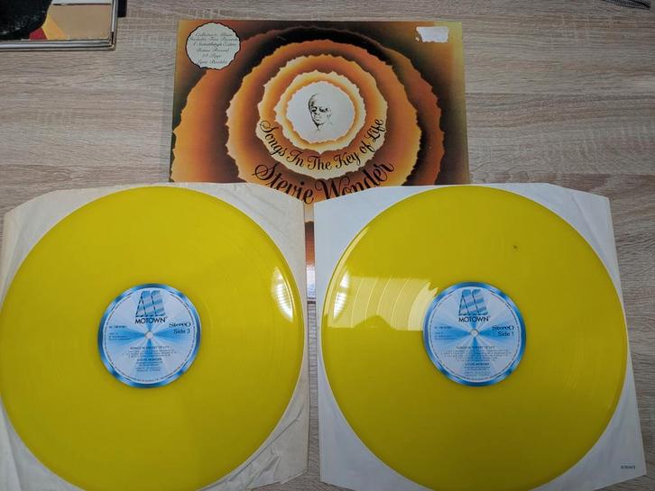 Stevie Wonder - Songs In The Key Of Life - Geel Vinyl, Cd's en Dvd's, Vinyl | Pop, Gebruikt, 1960 tot 1980, 12 inch, Ophalen of Verzenden
