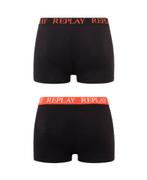 Partij zwart/rode Replay 2-pack boxershorts, NHP International, Sales@nhp-international.com, Zwart, Lange voren 21A